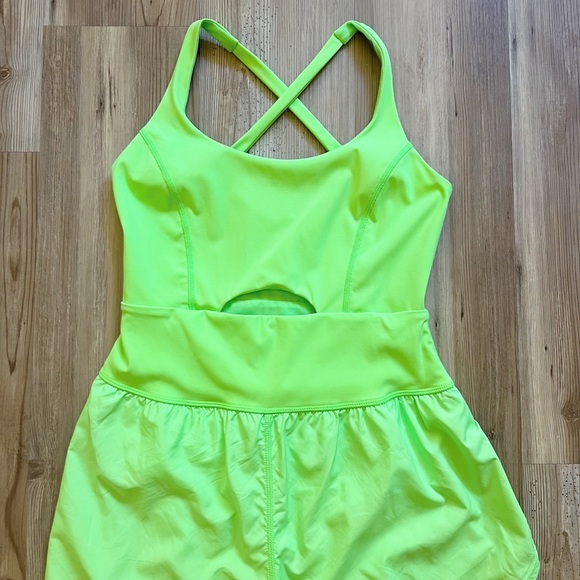 NWOT Free People FP Movement Righteous Runsie Lime Glow Green Neon - Picture 11 of 15
